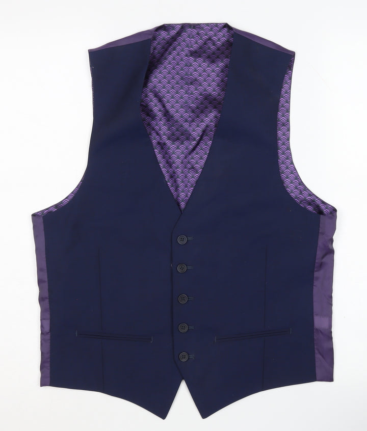 Ted Baker Men's Blue Waistcoat Size 38
