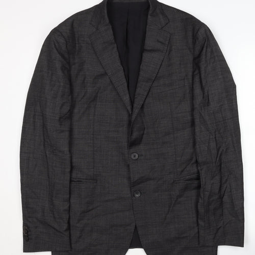 Hugo Boss Men's Grey Blazer - Size 42 Regular Fit