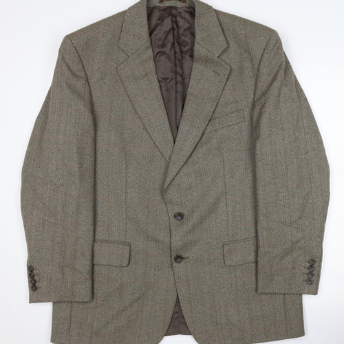Savoy Taylors Guild Men's Grey Check Blazer 42 R