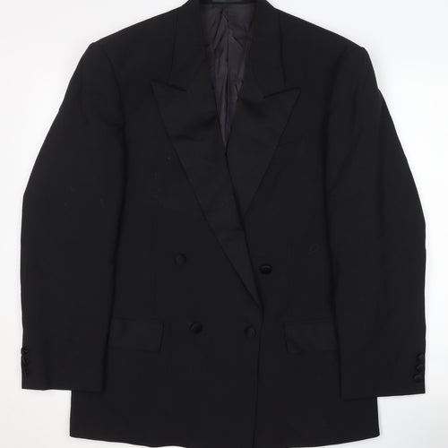 Principles for Men Black Double-Breasted Blazer, 38
