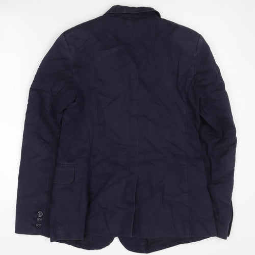 Gap Women's Blue Blazer, UK 10, Classic Fit, Notch Lapel