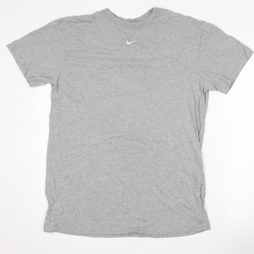 Nike Men's Grey Crew Neck T-Shirt Medium