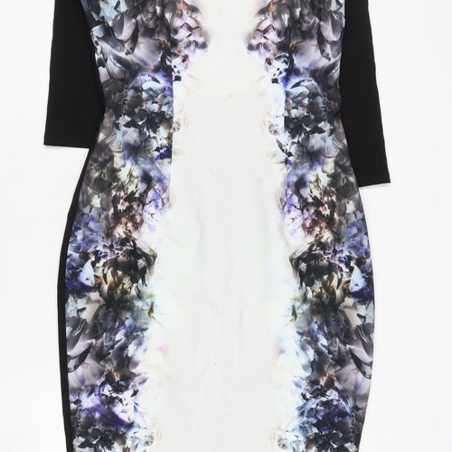 Little Mistress Women's Multicoloured Bodycon Dress