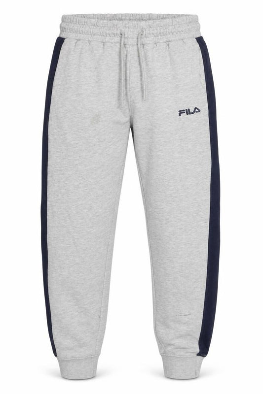Front view of Fila Men's Grey Sweatpants M with Elastic Waist