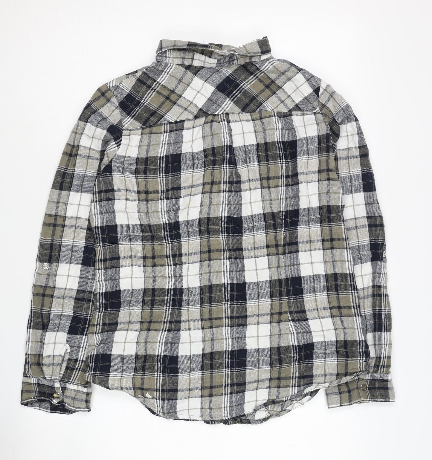 Select Women's Multicoloured Plaid Button-Up Shirt - Size 12