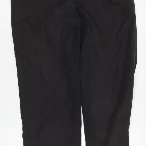 Reebok Black Women's Track Pants - Size 12, Athleisure Style