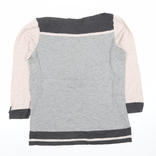 Next Women's Multicoloured 3/4 Sleeve Knit Top Size 10