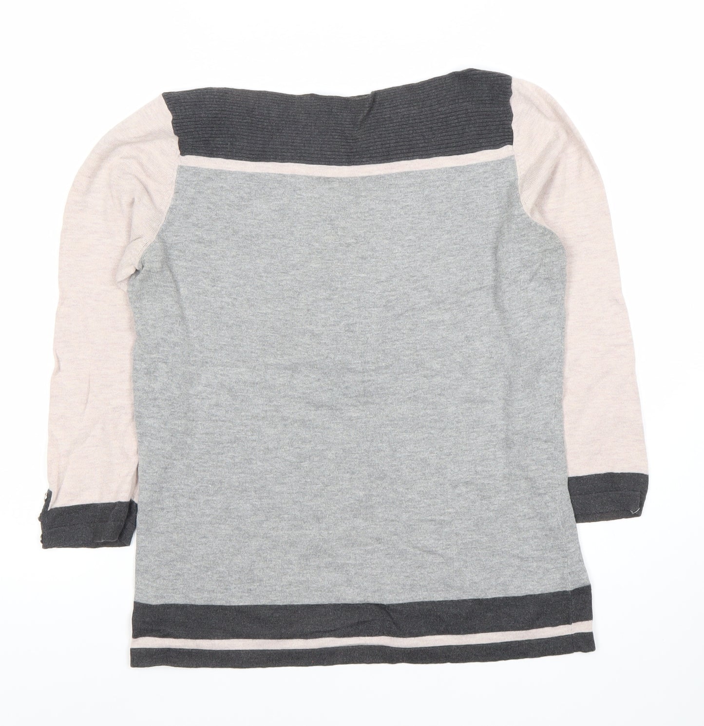 Next Women's Multicoloured 3/4 Sleeve Knit Top Size 10