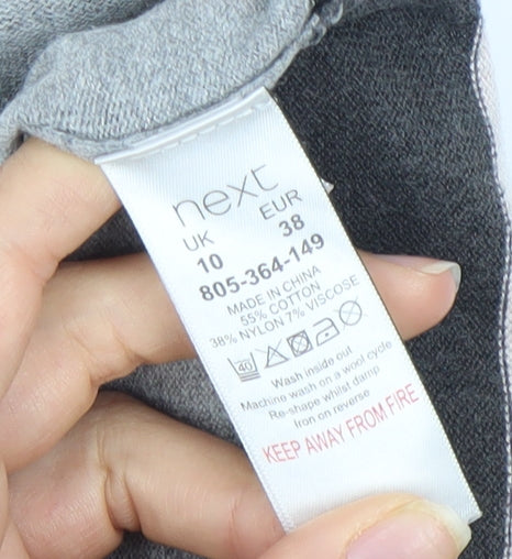 Next Women's Multicoloured 3/4 Sleeve Knit Top Size 10