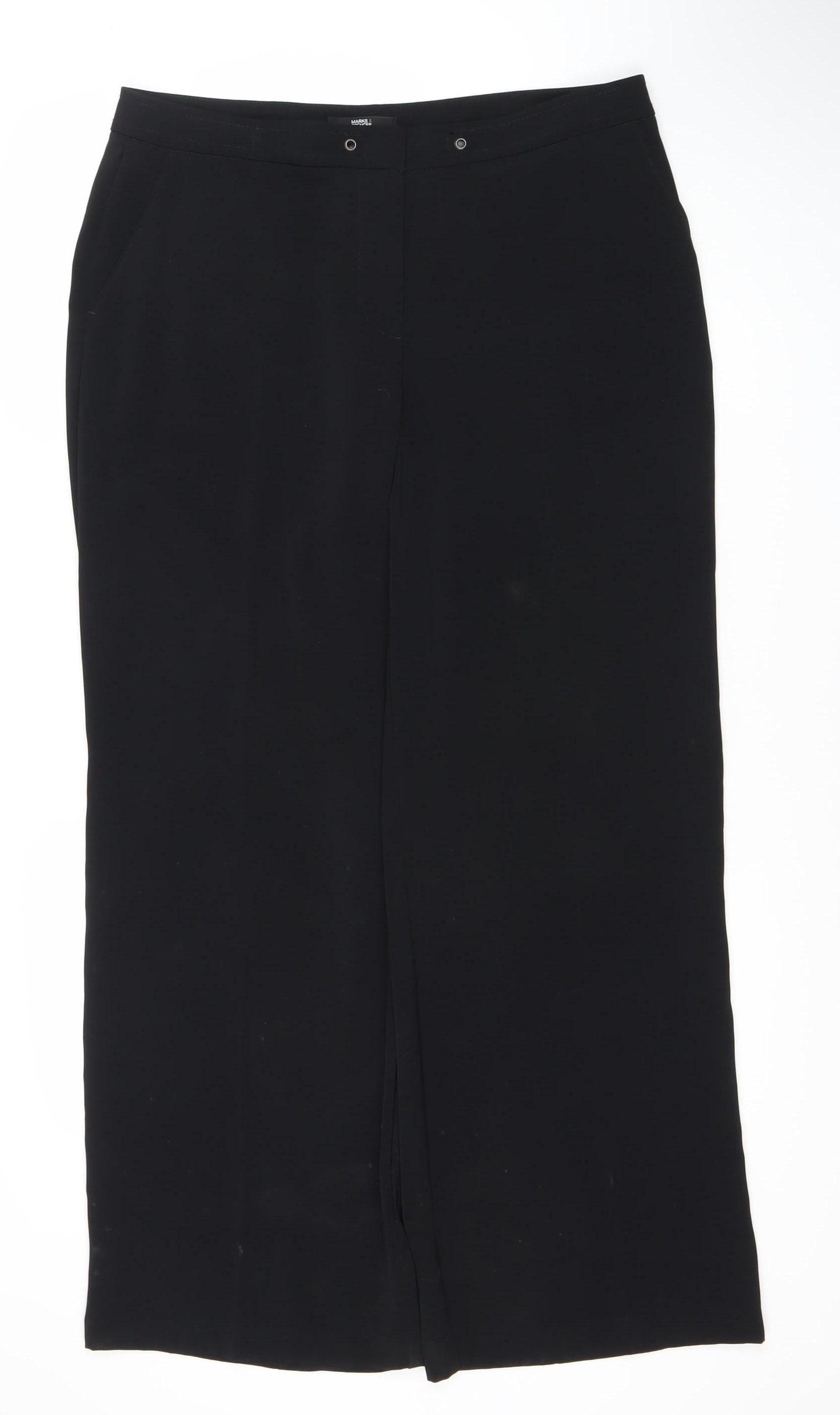 Marks and Spencer Women's Black Trousers Size 14