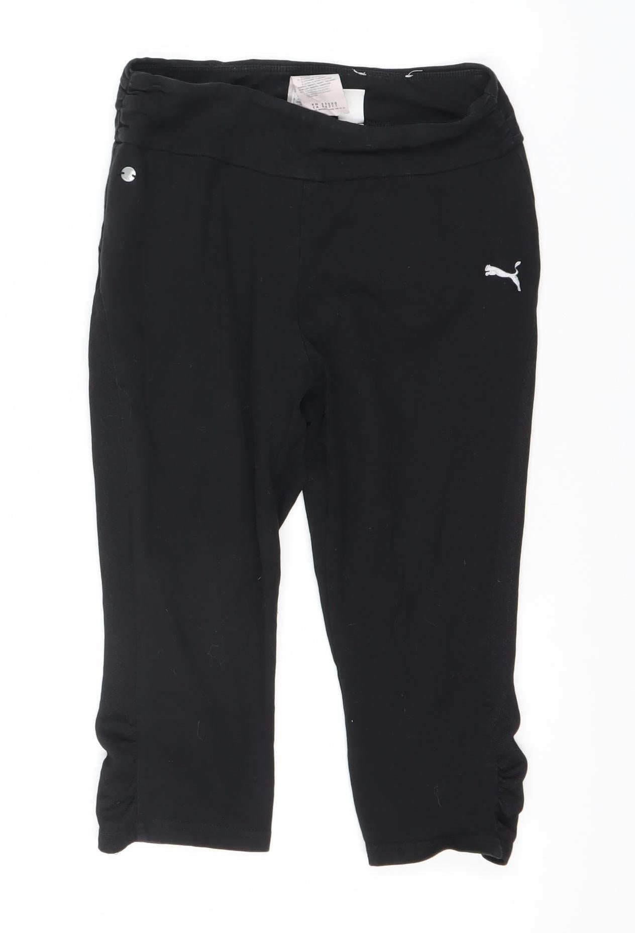 Puma Women's Black Athletic Activewear Shorts Size 10