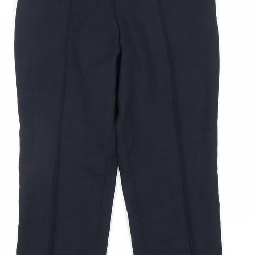 Marks and Spencer Women's Blue Straight Trousers Size 12