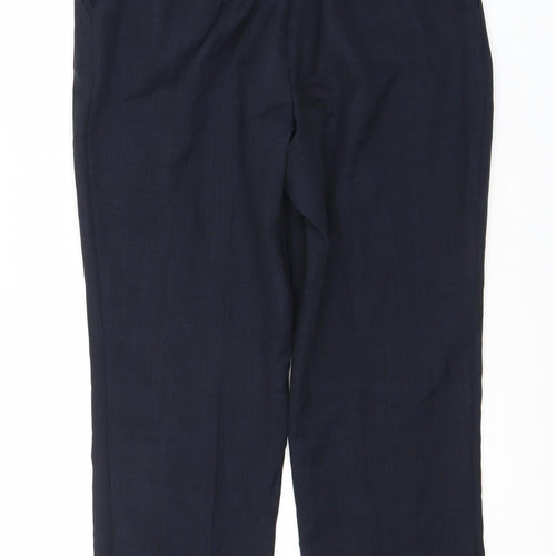 Marks and Spencer Women's Blue Straight Trousers Size 12