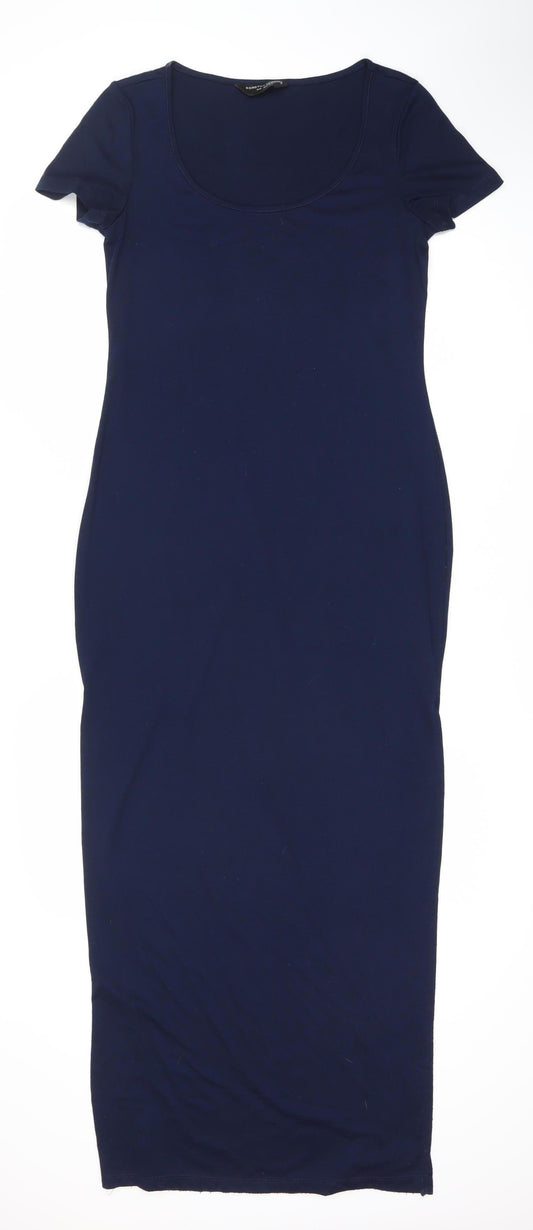 Dorothy Perkins Women's Blue Short Sleeve Dress Size 8