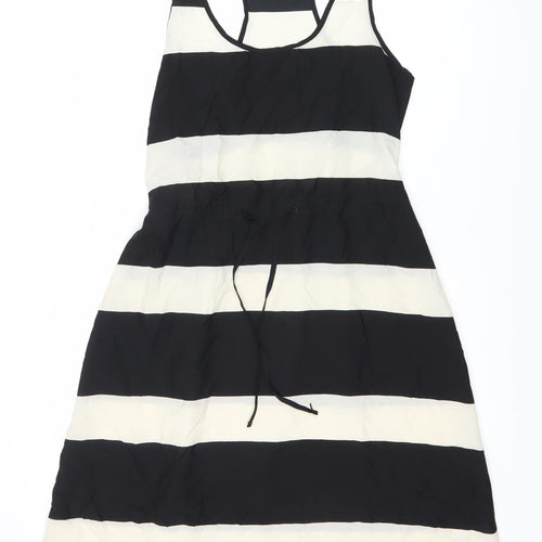 H&M Women’s Striped Dress, Size 8, Black & White