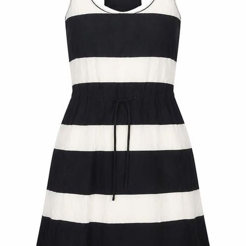 H&M Women’s Striped Dress, Size 8, Black & White
