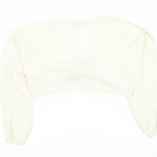 Out From Under Women's White Long Sleeve Jumper - S