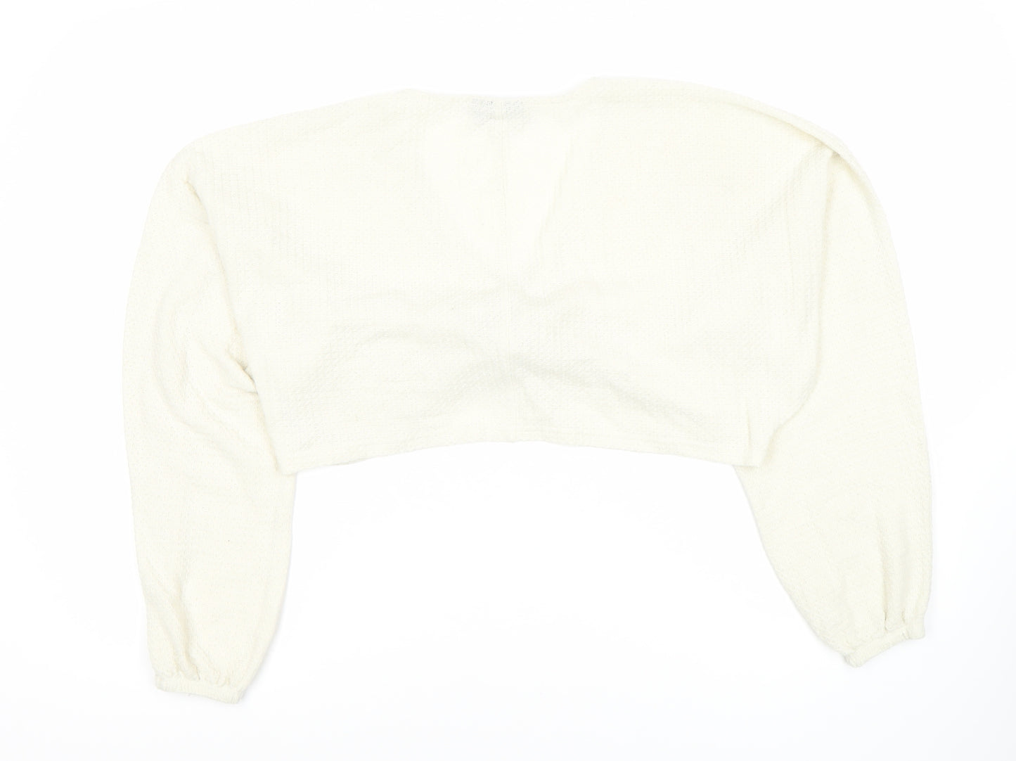 Out From Under Women's White Long Sleeve Jumper - S