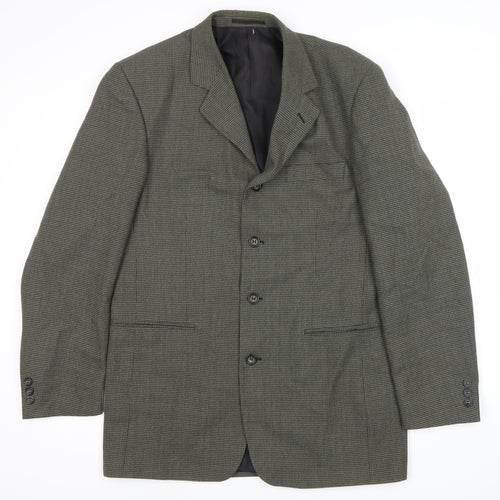 Burton Men's Grey Check Blazer Jacket 40 Long Fit