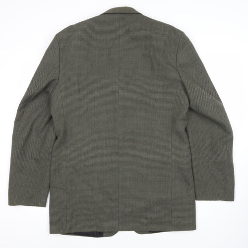Burton Men's Grey Check Blazer Jacket 40 Long Fit