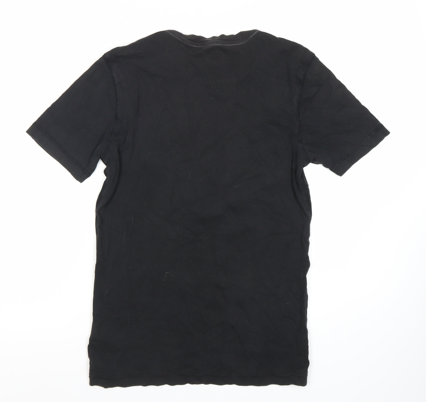 G-Star RAW Men’s Black Graphic Print T-Shirt, Medium