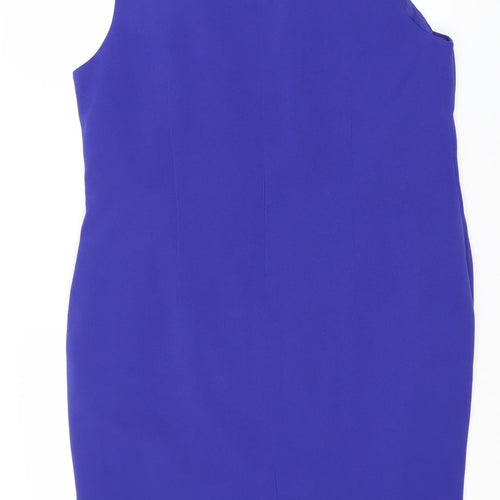 Premium Collection Women's Blue Shift Dress Size 18