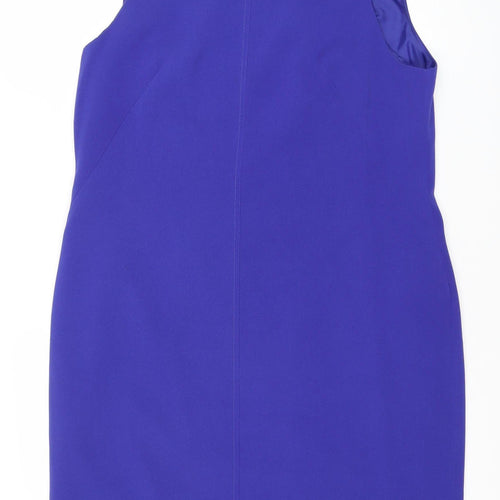 Premium Collection Women's Blue Shift Dress Size 18