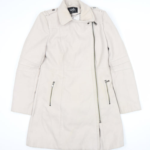 Wallis Women's Beige Trench Coat Size 12