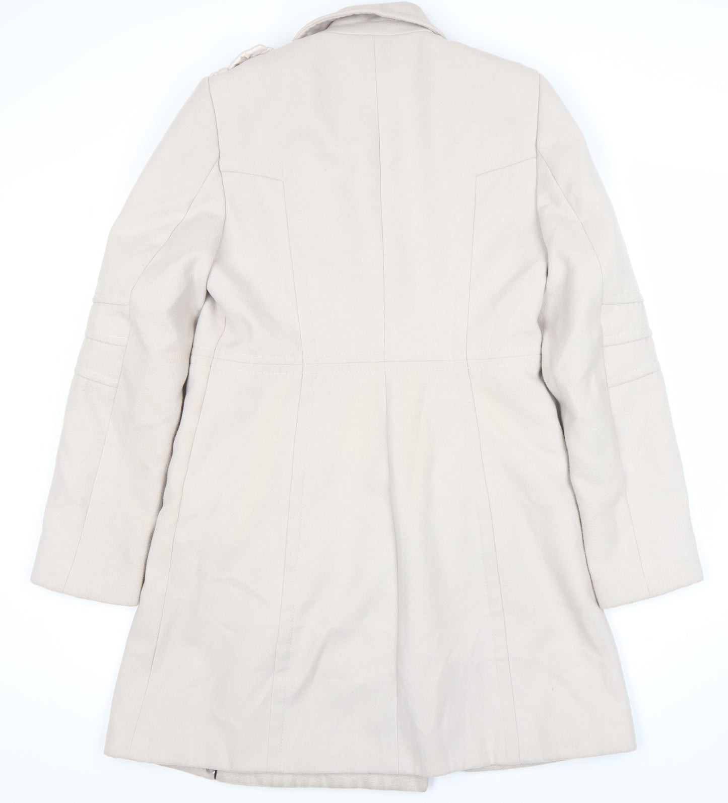 Wallis Women's Beige Trench Coat Size 12
