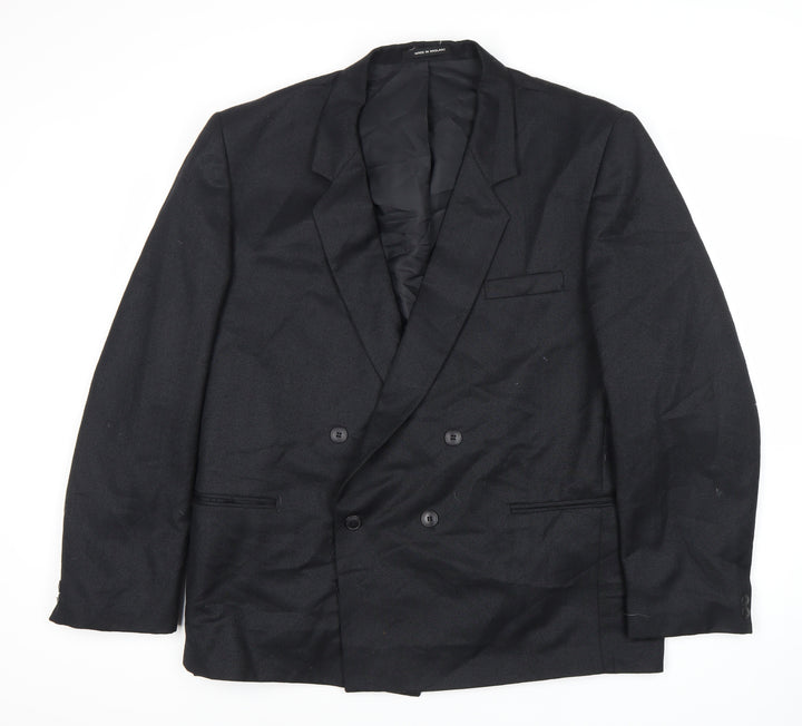 Marlowe Black Men's Blazer Size 44 Double-Breasted Formal
