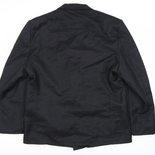 Marlowe Black Men's Blazer Size 44 Double-Breasted Formal
