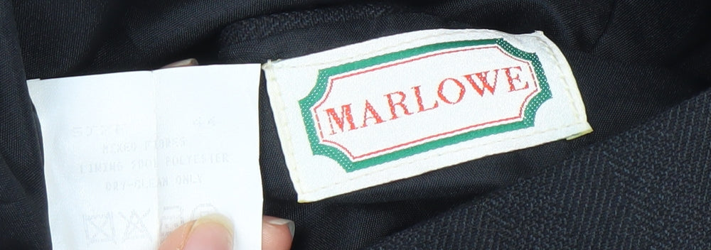 Marlowe Black Men's Blazer Size 44 Double-Breasted Formal