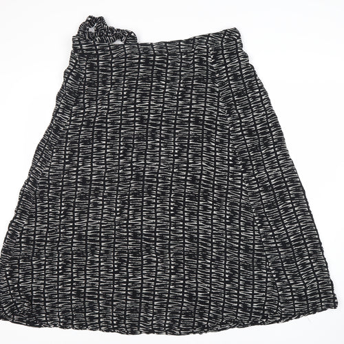 Whistles Women's Black Geometric Skirt L