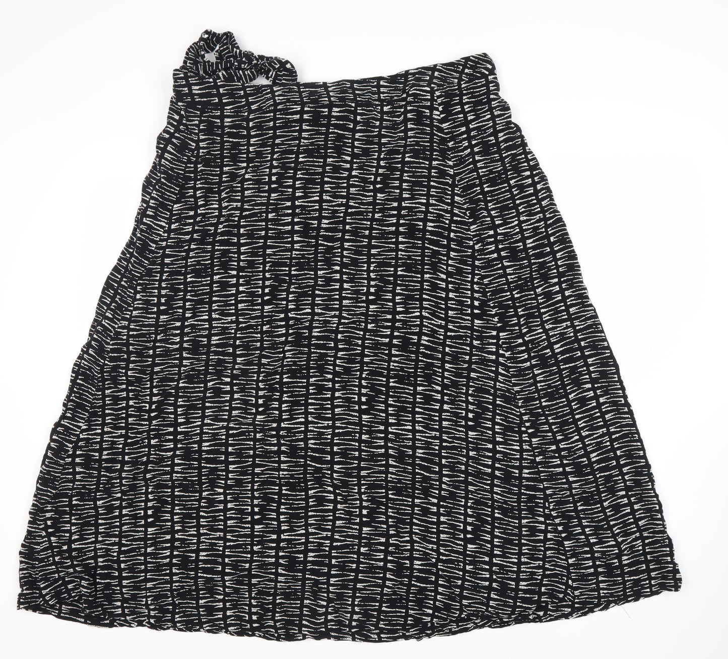 Whistles Women's Black Geometric Skirt L