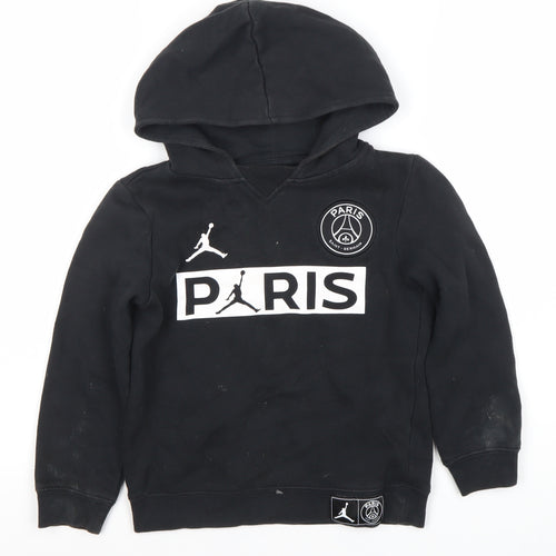 Jordan Boys Black Pullover Hoodie 6-7 Years, Sports Logo