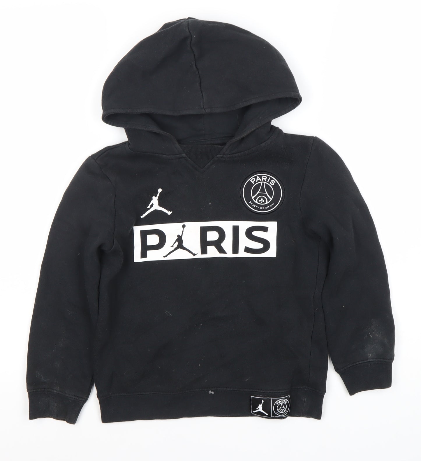 Jordan Boys Black Pullover Hoodie 6-7 Years, Sports Logo