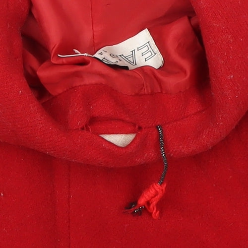 Eastex Women's Red Wool Pea Coat Size 14