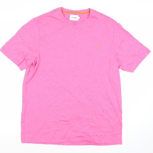 Farah Men's Pink M Crew Neck T-Shirt