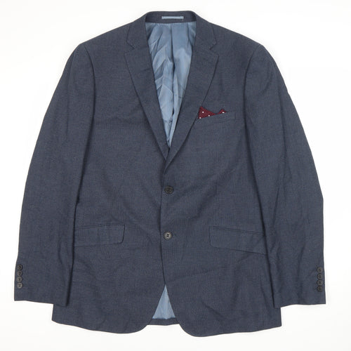 Skopes Men's Blue Suit Jacket 42L Regular Fit