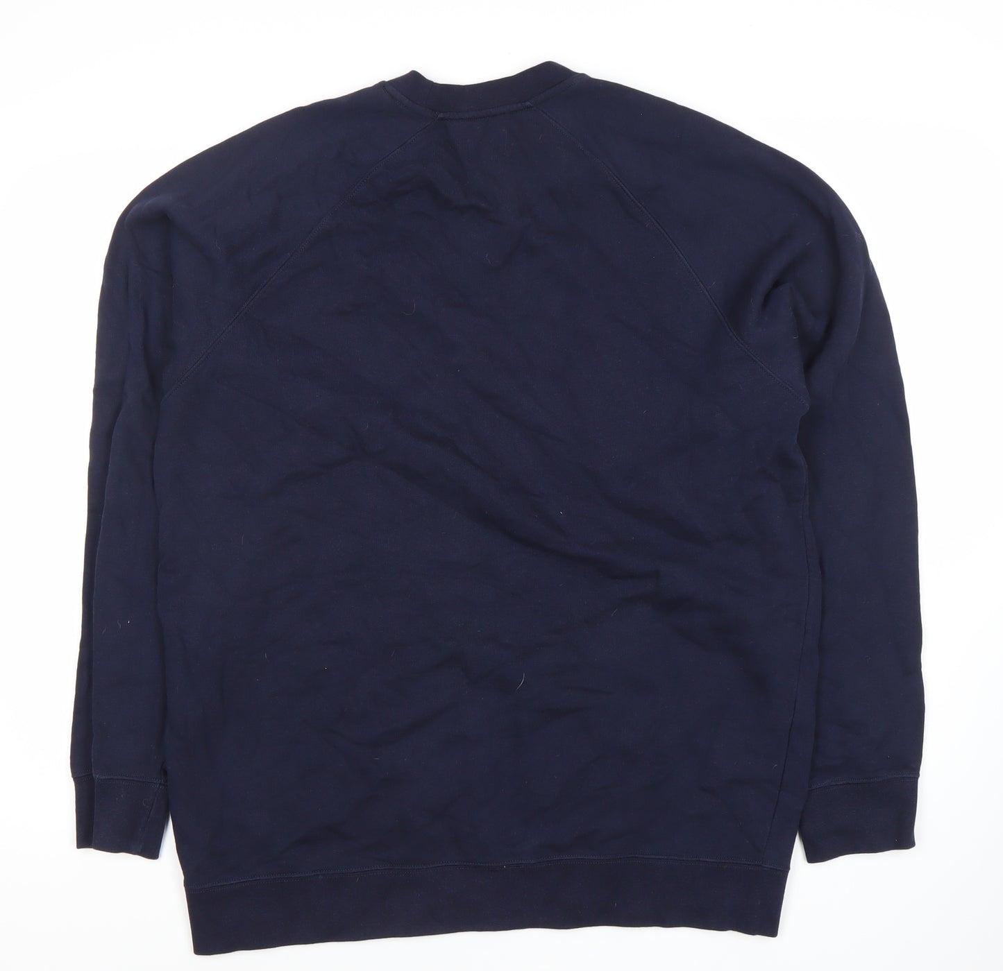EDWIN Men's Blue Crew Neck Sweatshirt L, Graphic Logo