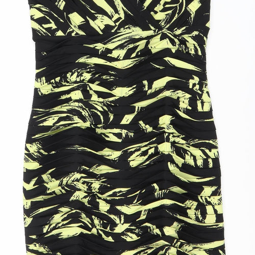 Gold Women’s Multicoloured Size 10 Geometric Dress