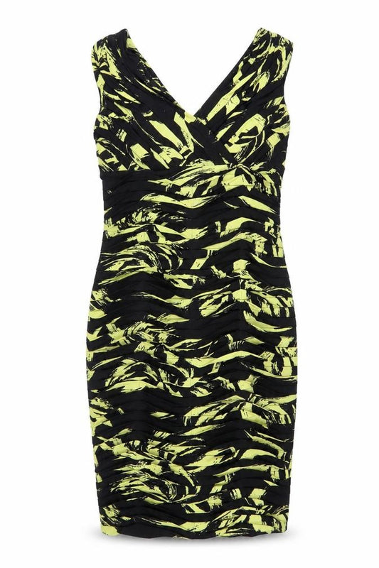 Front view of Gold Women’s Multicoloured, size UK 10, Geometric Dress