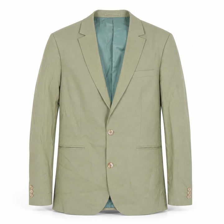 ASOS Men's Green Blazer, Regular Fit, 38, Notch Lapel