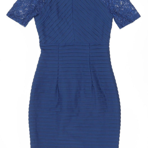 Linea Women's Blue Bodycon Knee-Length Dress Size 8