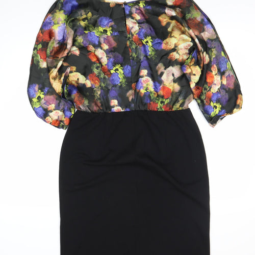 Kaleidoscope Women's Floral Sheath Midi Dress Size 14