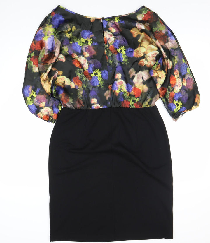 Kaleidoscope Women's Floral Sheath Midi Dress Size 14