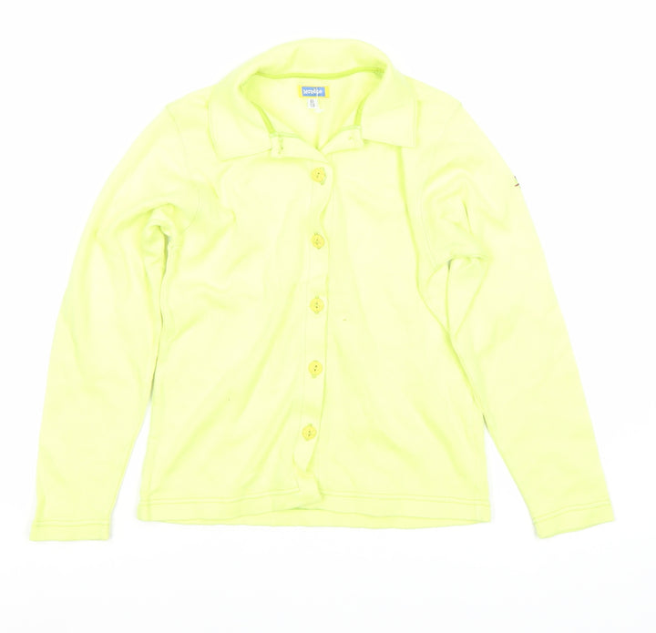 Moresse Boys Yellow Button-Up Shirt, Size 8, Long Sleeve