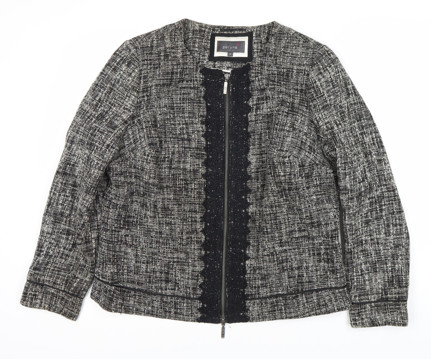 Marks and Spencer Women's Black Bouclé Blazer Size 16