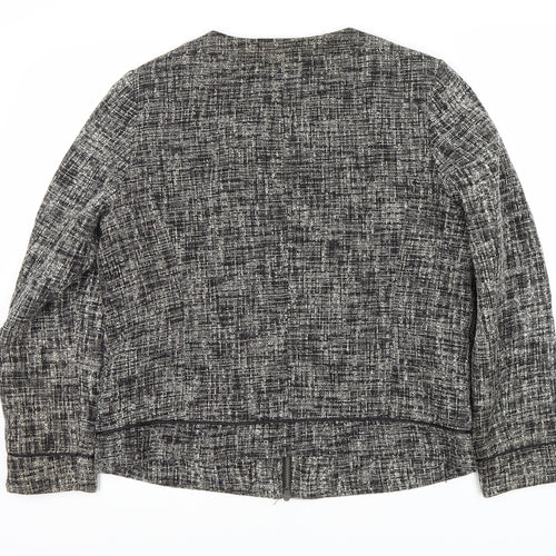 Marks and Spencer Women's Black Bouclé Blazer Size 16