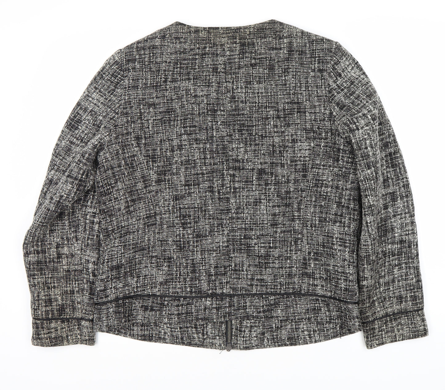 Marks and Spencer Women's Black Bouclé Blazer Size 16